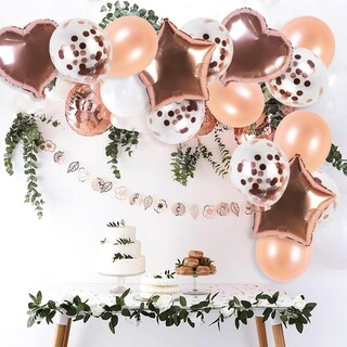 Foto 3 | Globos Metálicos Wünd Rosas 14 Piezas