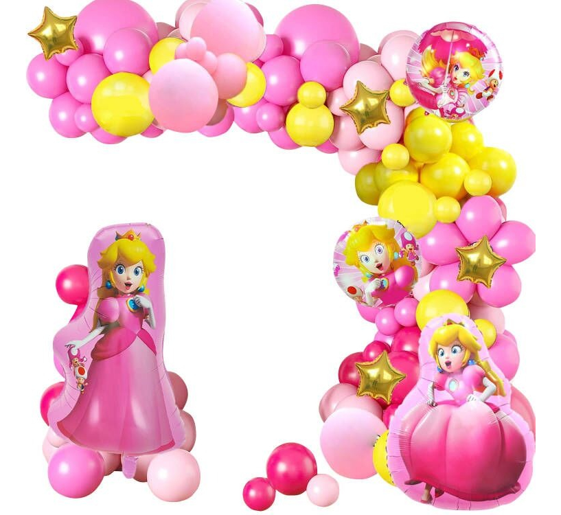 Foto 1 | Decoración de Cumpleaños Wünd Rosa Princesa Peach