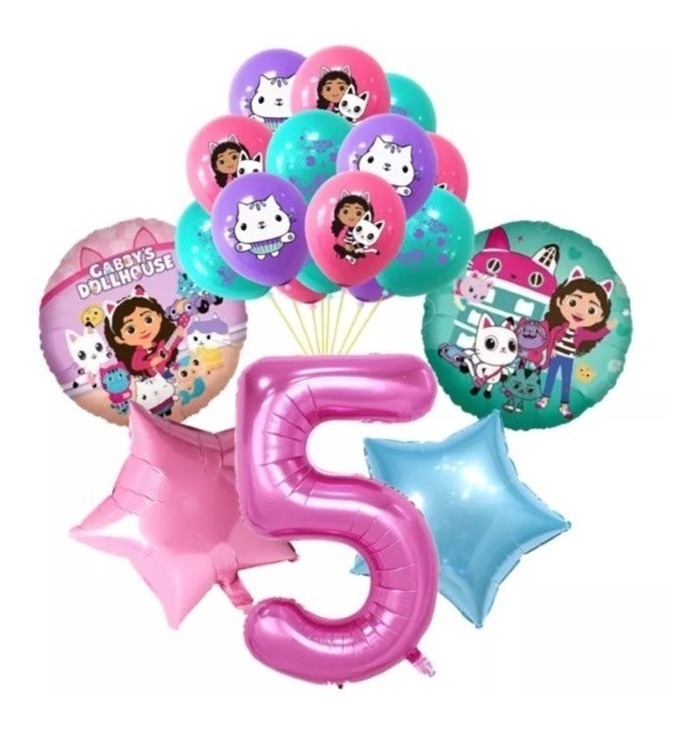Globos Metálicos Wünd Gabby Dollhouse Nro. 5