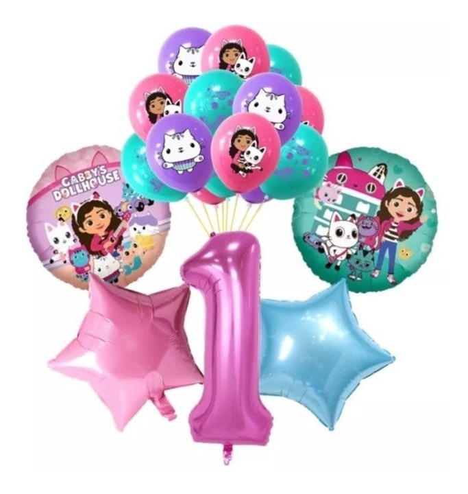 Globos Metálicos Wünd Gabby Dollhouse Nro. 1