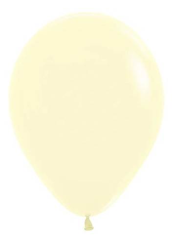 Globo de Látex Wünd Amarillo 50 Piezas