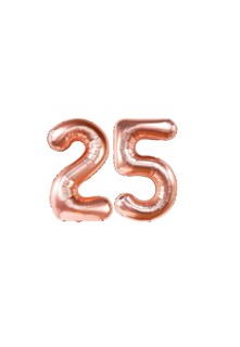Foto 1 | 2 Globos de Números Wünd Rosa Gold 40 Pulgadas
