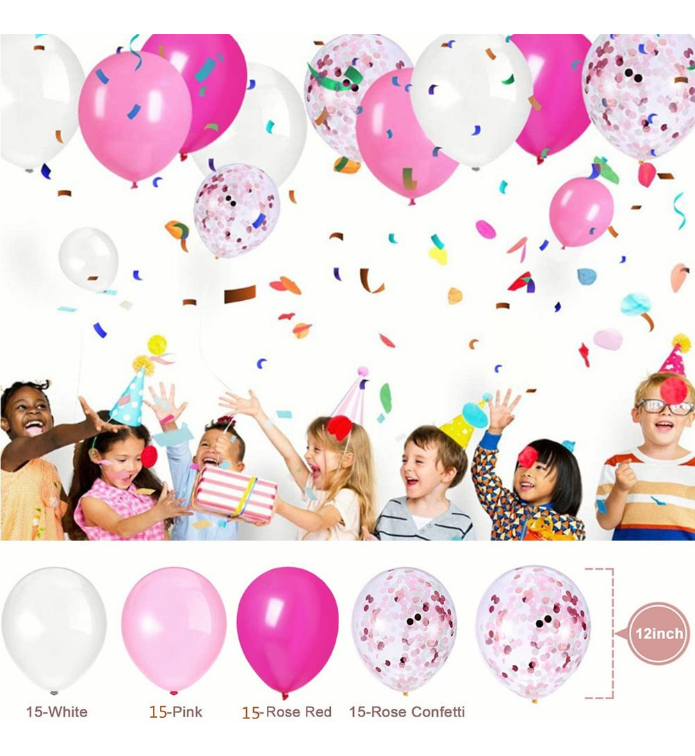 Foto 4 pulgar | 64 Kits De Globos Decoraciones Para Fiestas Y Bodas Rosa