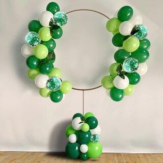 Foto 2 | 64 Kits De Globos Decoraciones Para Fiestas Y Bodas Verde