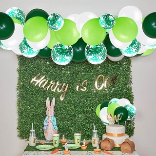 Foto 3 | 64 Kits De Globos Decoraciones Para Fiestas Y Bodas Verde