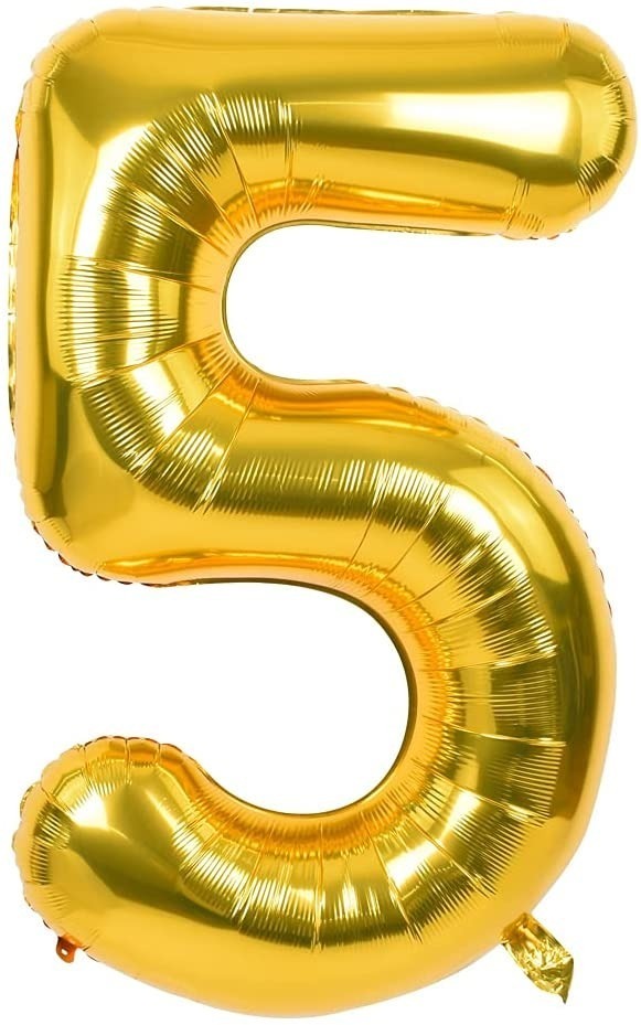 Numero Globo Metalico Plata Dorado Grande 82cm Decoracion 5