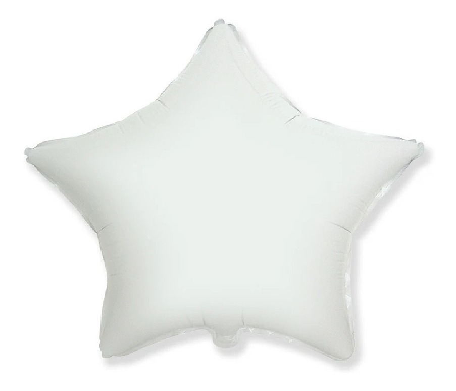 Globos de Estrella Wünd Blanco Metálico 18 Pulgadas 10 Piezas