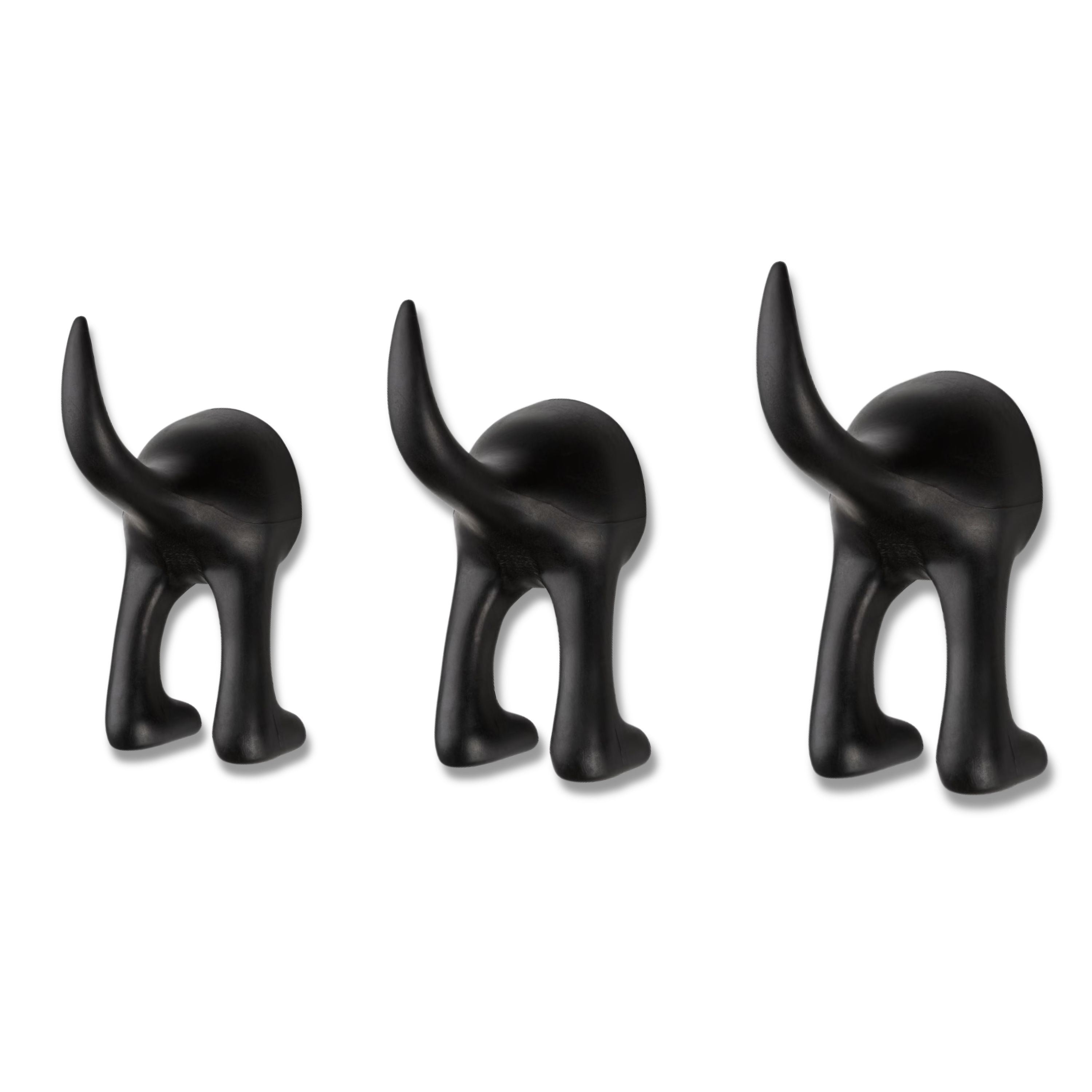 Foto 2 pulgar | Gancho Lexvi en Forma de Trasero de Perrito Negro 3 Piezas