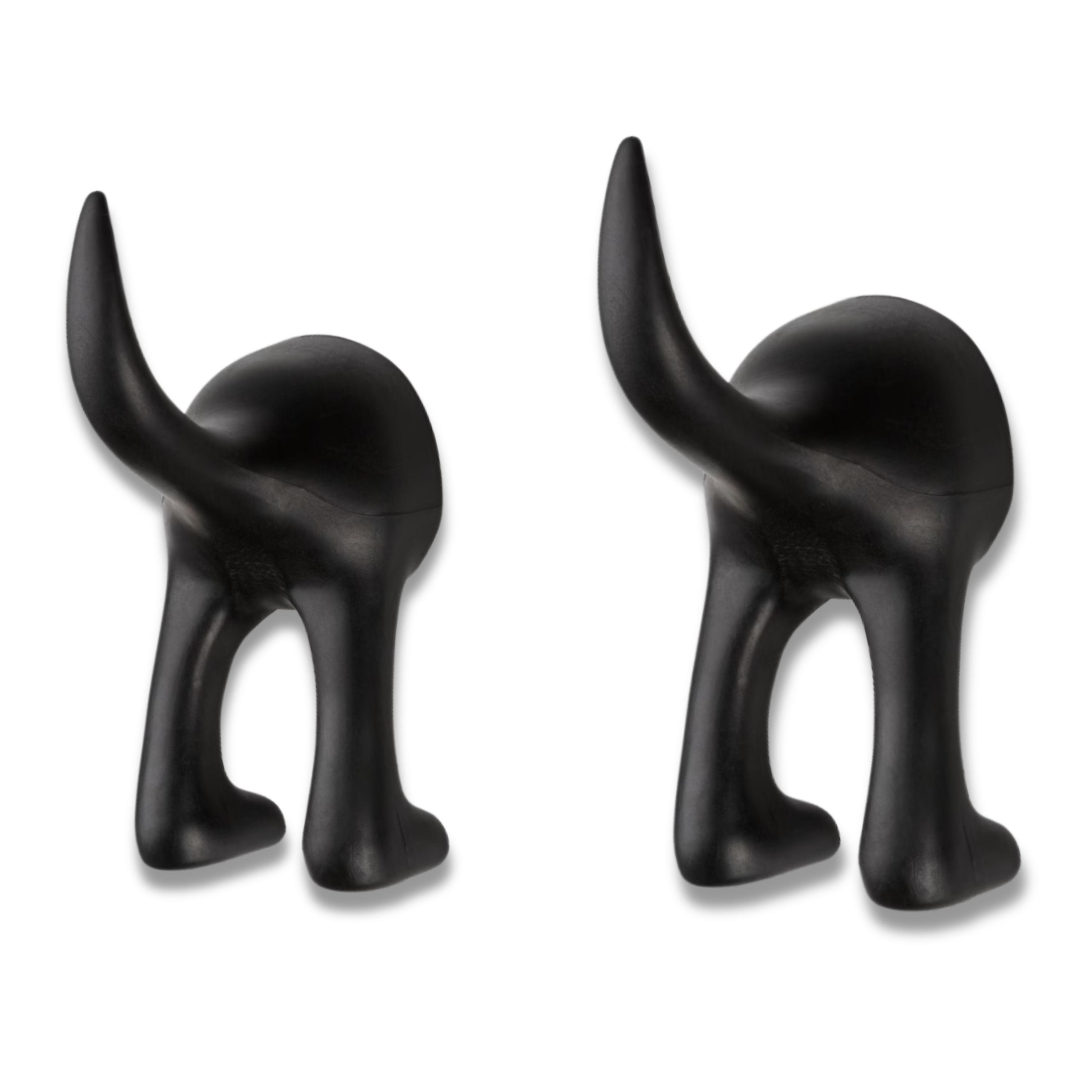 Gancho Luxvi en Forma de Trasero de Perrito color Negro 2 Piezas