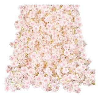 Foto 1 | 2 Pcs Flores Artificiales De Cerezo Decoración Boda Y Fiesta Rosa Claro