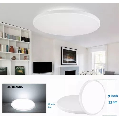 Foto 4 pulgar | Lamparas Techo 18w Luminario Led Plafón Decorativo Para Baño, Blanco-18w-6500k