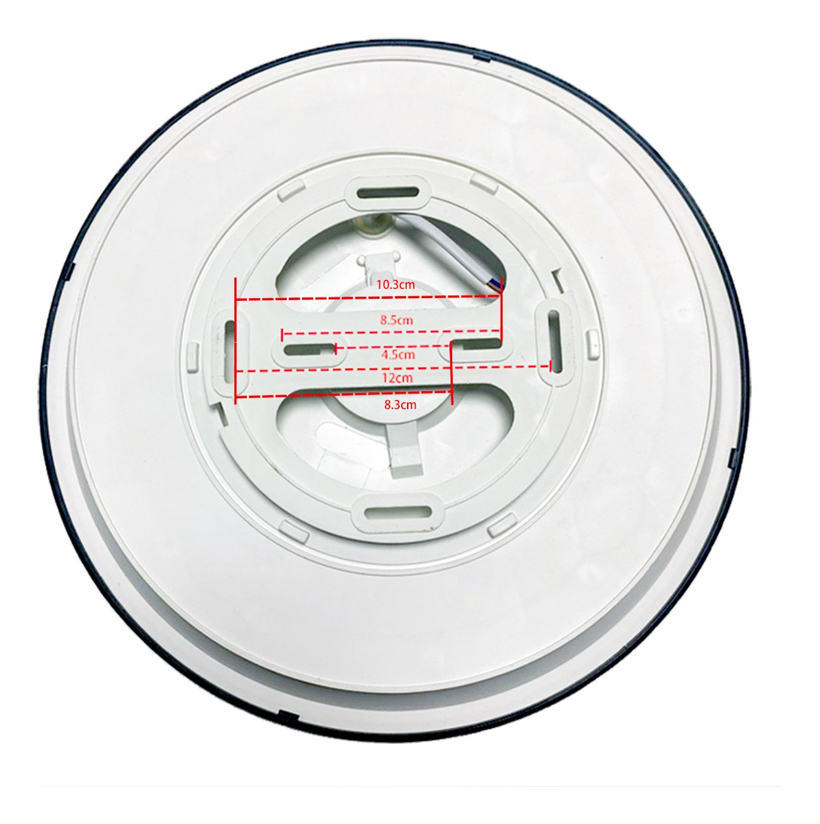 Foto 3 | Lamparas Techo 18w Luminario Led Plafón Decorativo Para Baño, Negro-18w-3500k