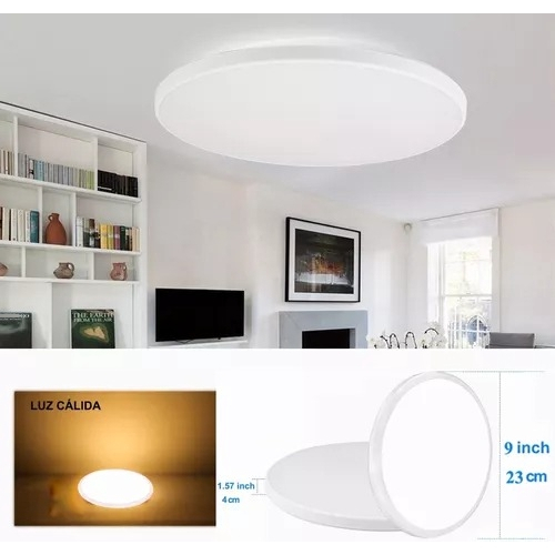 Foto 3 pulgar | Lamparas Techo 18w Luminario Led Plafón Decorativo Para Baño, Blanco-18w-3500k