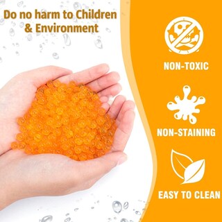 Foto 2 | Bolas Hidrogel Para Pistolas De Bolitas De Gel, 50000 Balas Naranja