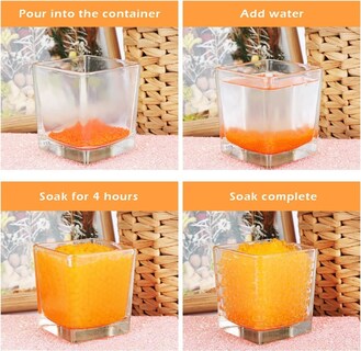 Foto 3 | Bolas Hidrogel Para Pistolas De Bolitas De Gel, 50000 Balas Naranja