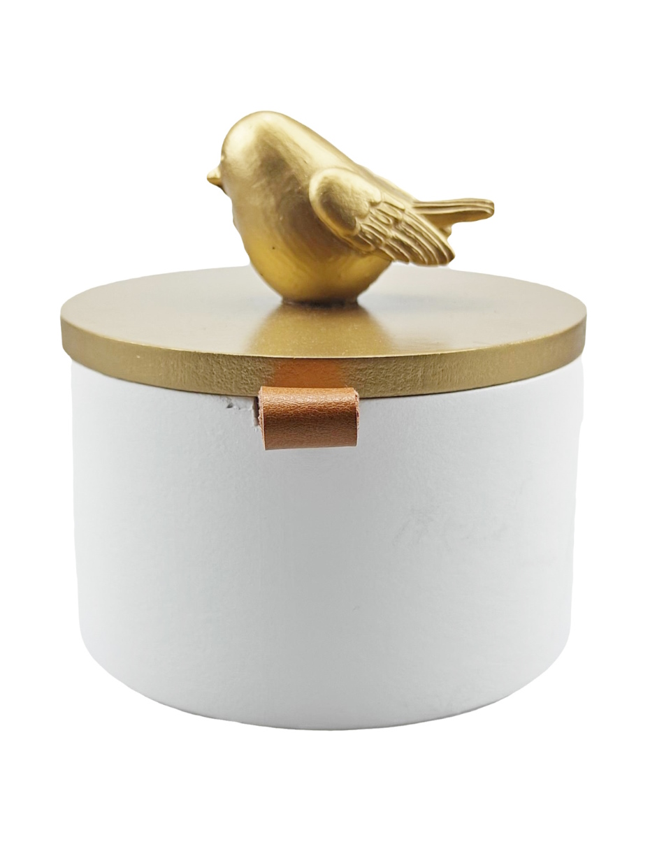 Foto 1 | Caja Redonda Farah Con Ave Dorado