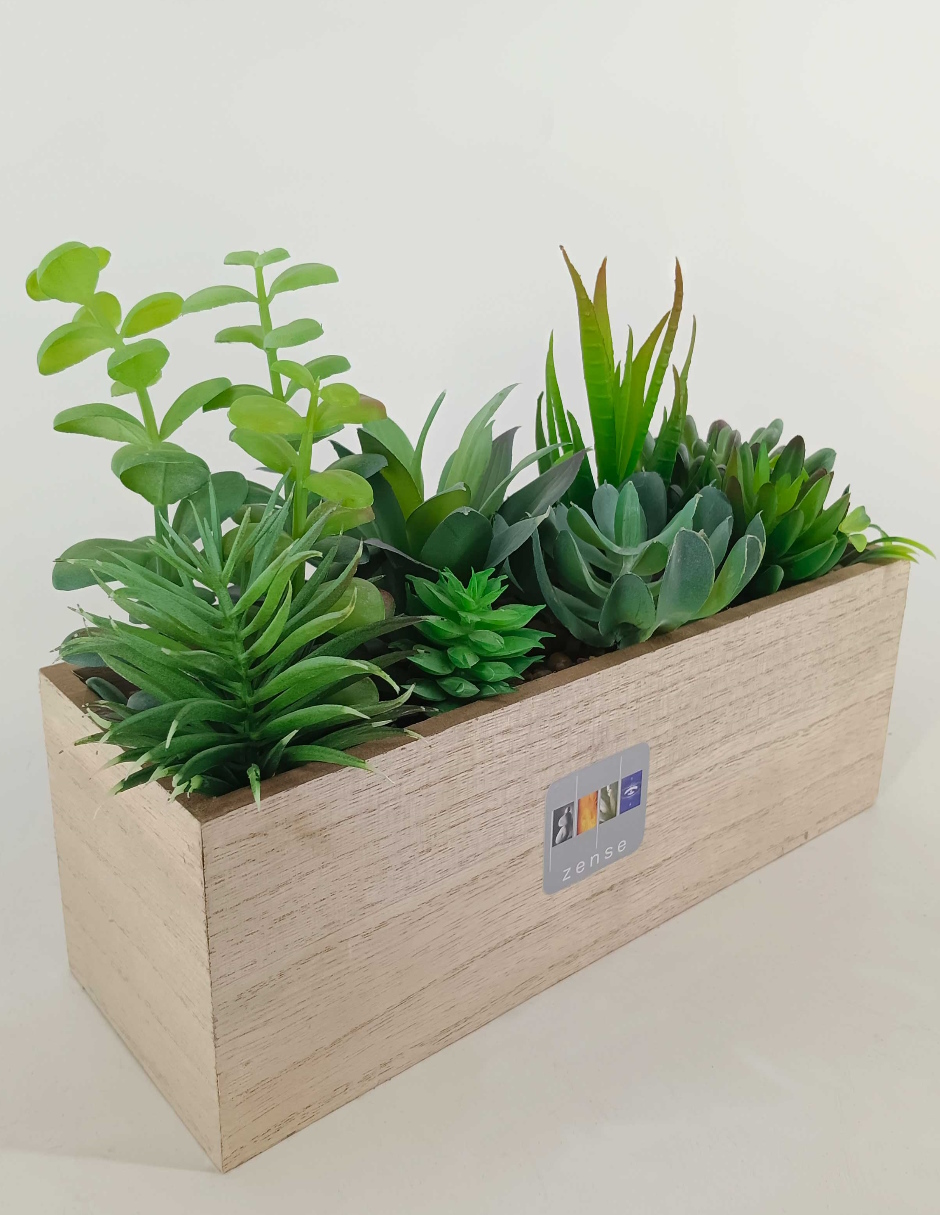 Maceta Decorativa Ada Rectangular Natural