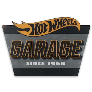Foto 1 | Letrero Metálico Vintage De Hot Wheels Garage Mattel Open Road Brands - Venta Internacional.