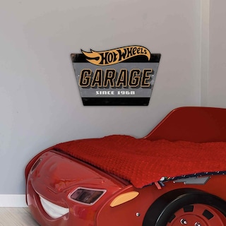 Foto 5 | Letrero Metálico Vintage De Hot Wheels Garage Mattel Open Road Brands - Venta Internacional.
