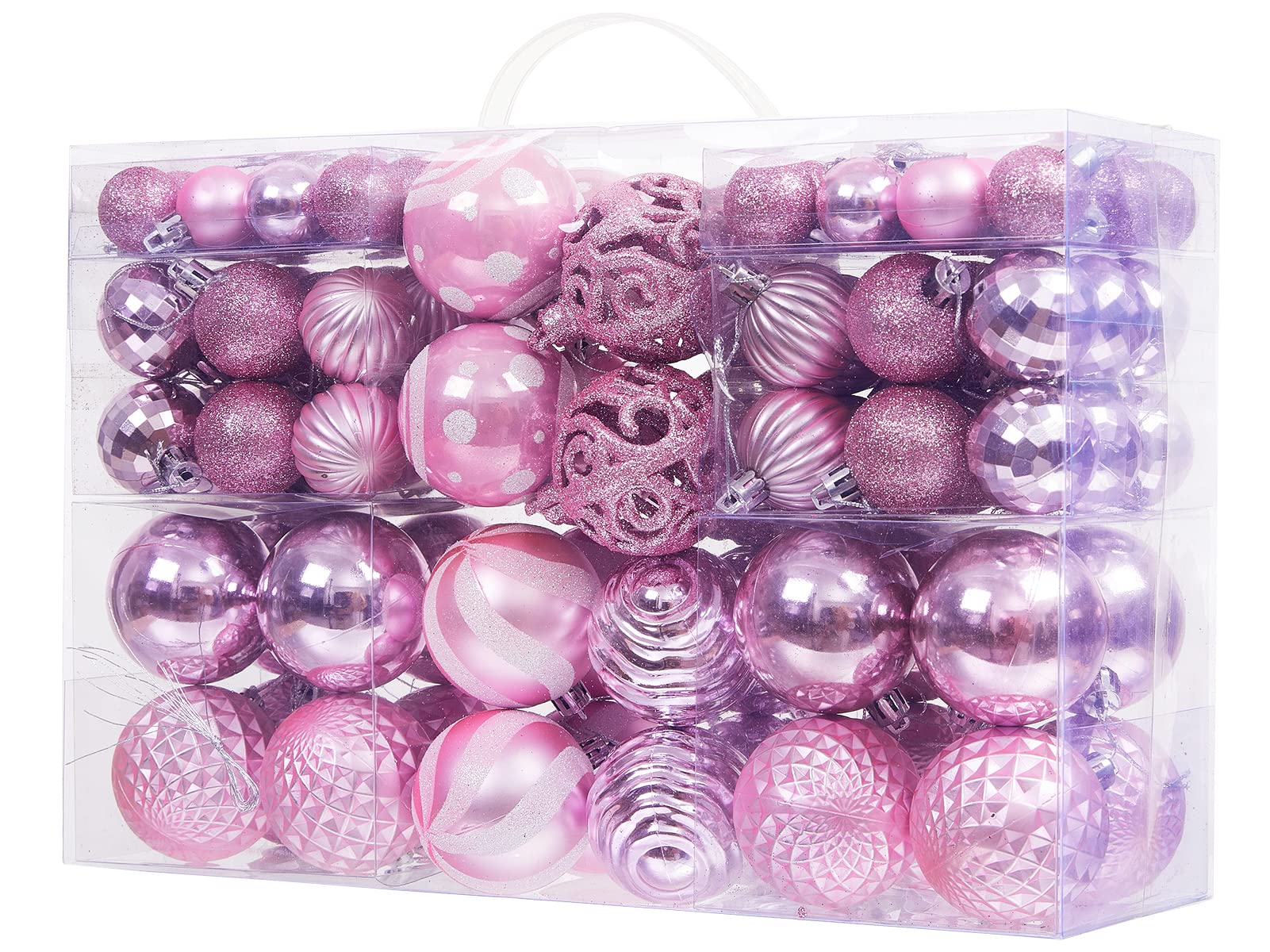 Adornos De Bolas De Navidad Zhuqing, 100 Piezas, Irrompibles - Venta Internacional.