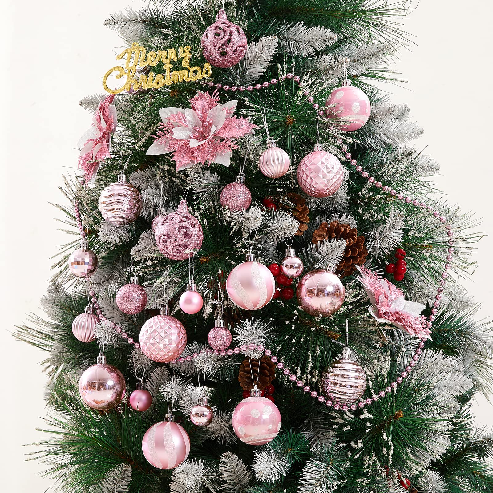 Foto 5 pulgar | Adornos De Bolas De Navidad Zhuqing, 100 Piezas, Irrompibles - Venta Internacional.
