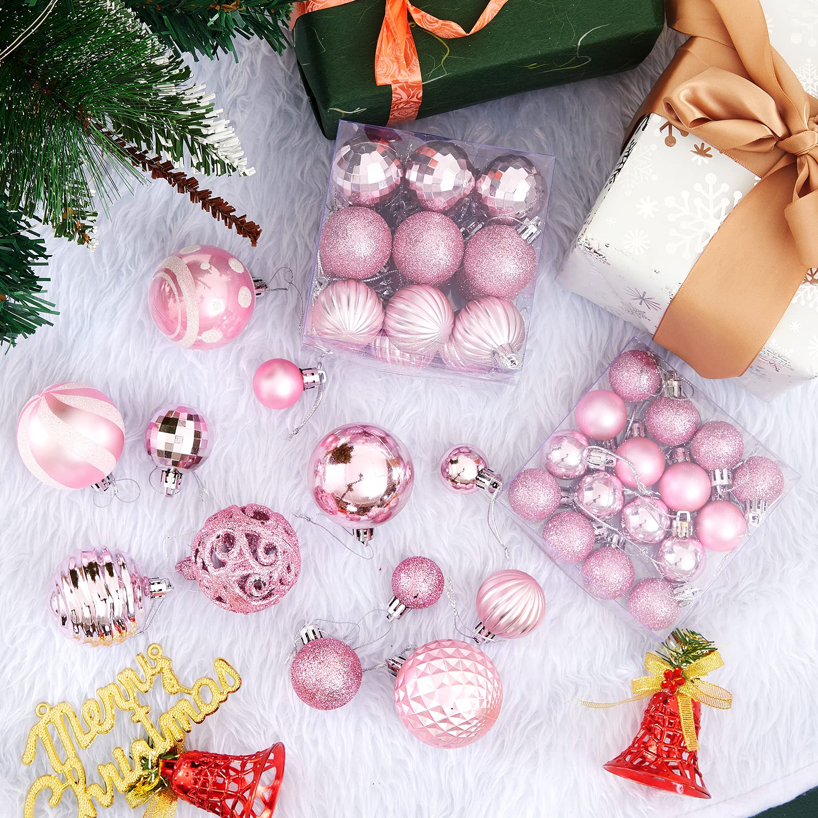 Foto 6 pulgar | Adornos De Bolas De Navidad Zhuqing, 100 Piezas, Irrompibles - Venta Internacional.