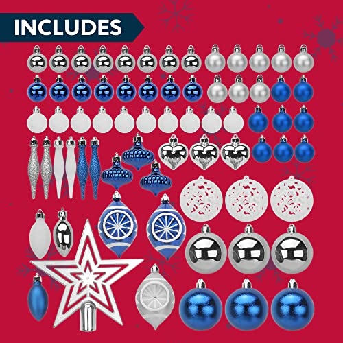 Foto 7 pulgar | Juego De Adornos Navideños Joiedomi, 70 Piezas, Con Adorno De Estrella, Azul - Venta Internacional.
