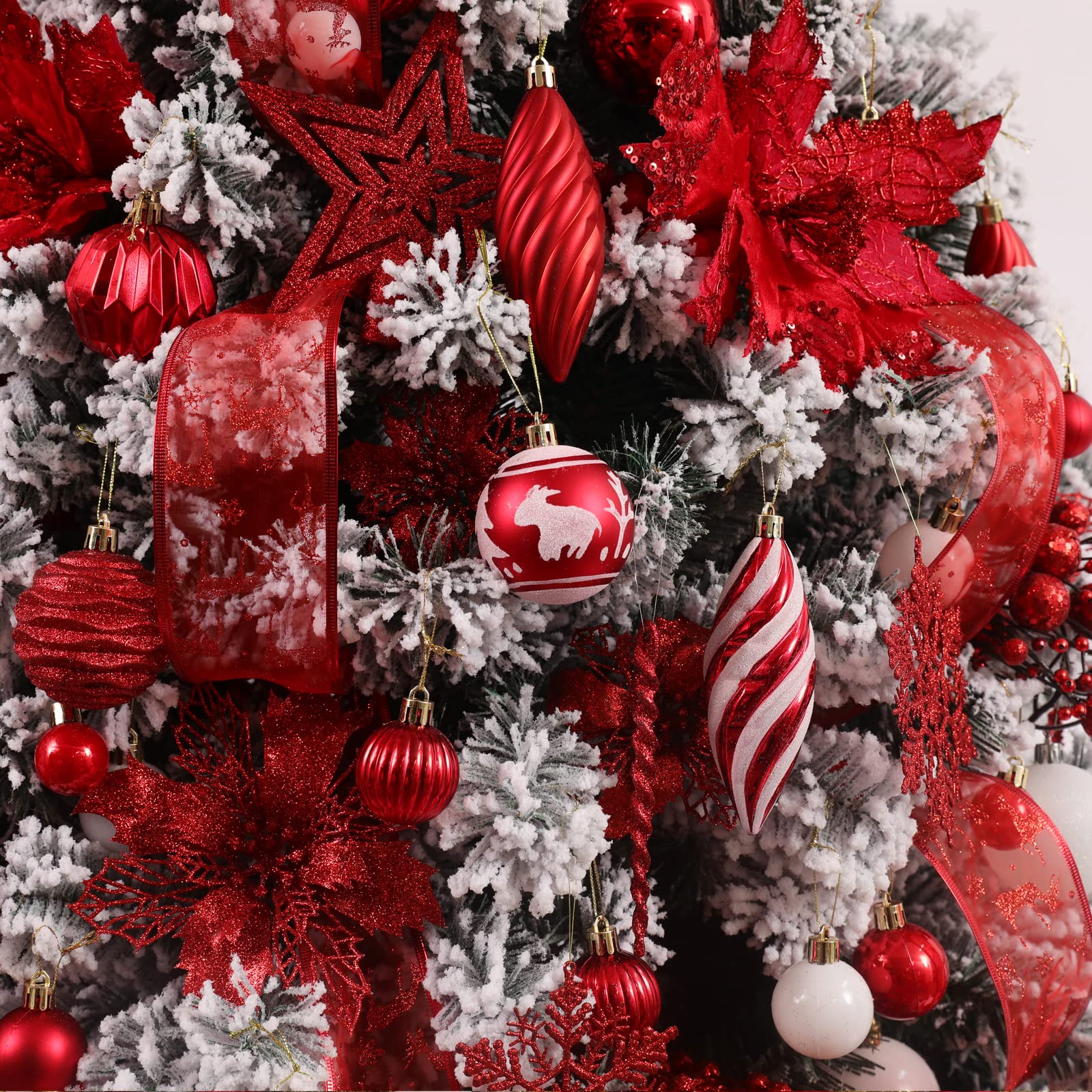 Foto 6 pulgar | Set De Adornos De Bolas Navideñas Wironlst 2023, 100 Unidades - Venta Internacional.