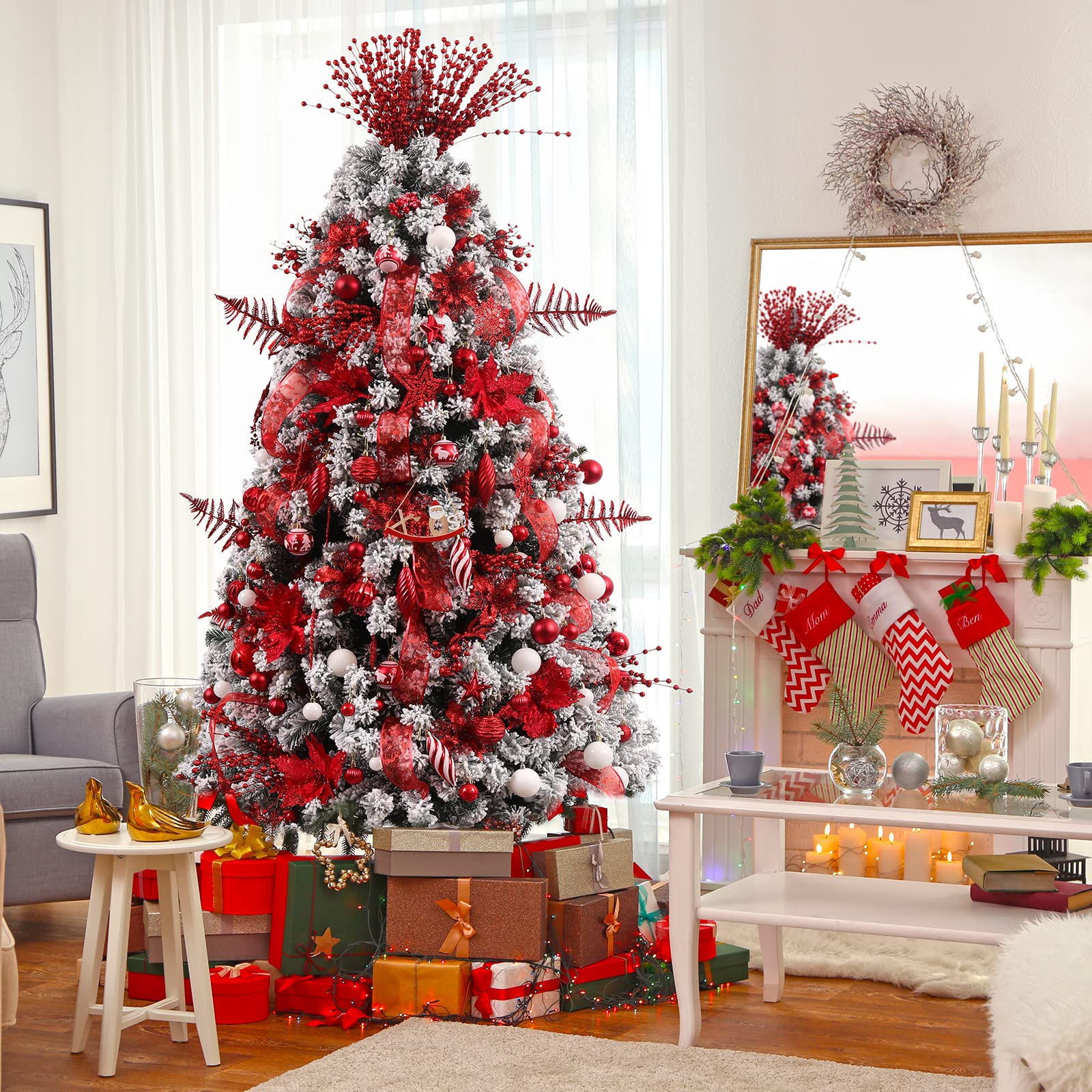 Foto 6 | Set De Adornos De Bolas Navideñas Wironlst 2023, 100 Unidades - Venta Internacional.