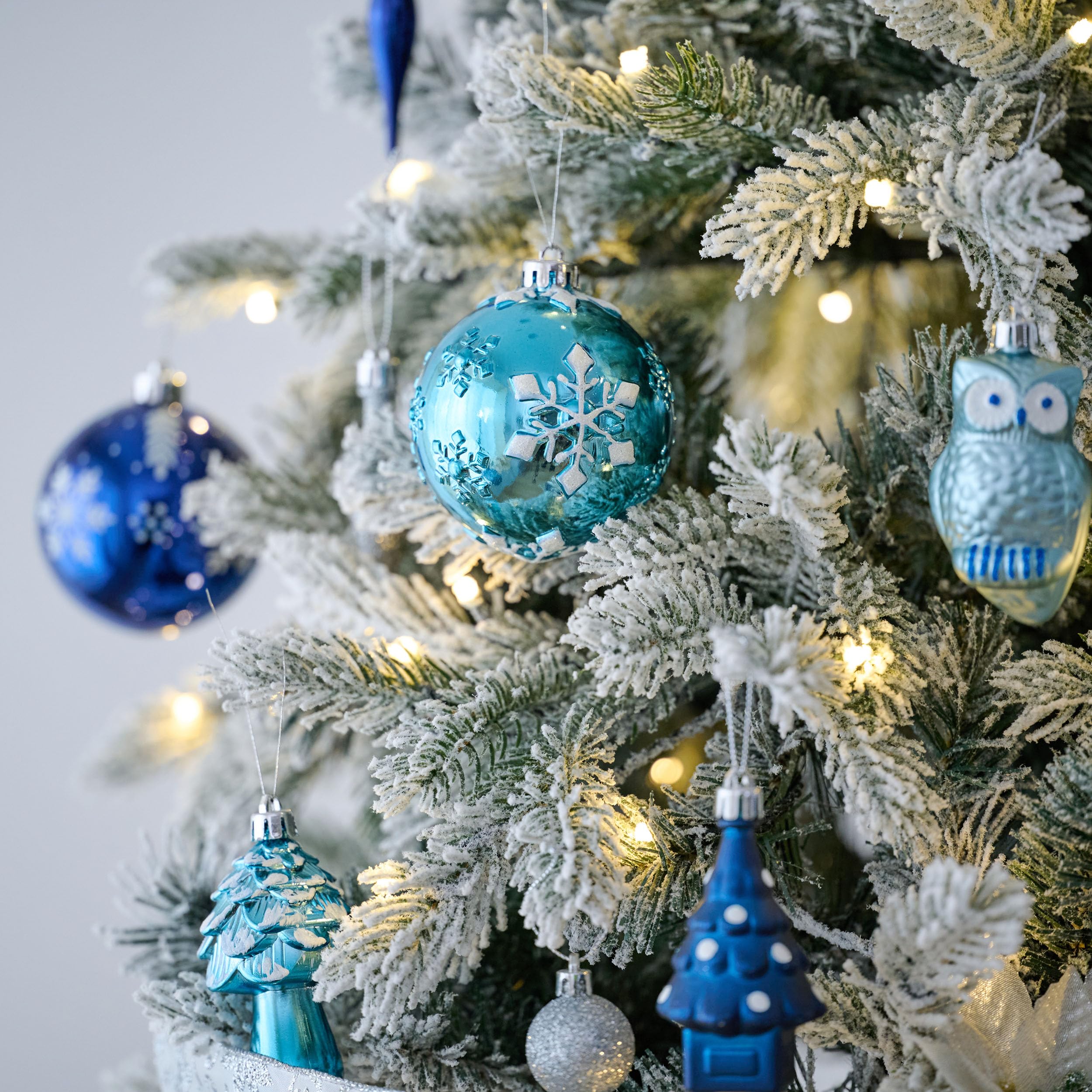 Foto 2 | Set de Decoración para Árbol de Navidad Valery Madelyn Azul Marino - Venta Internacional