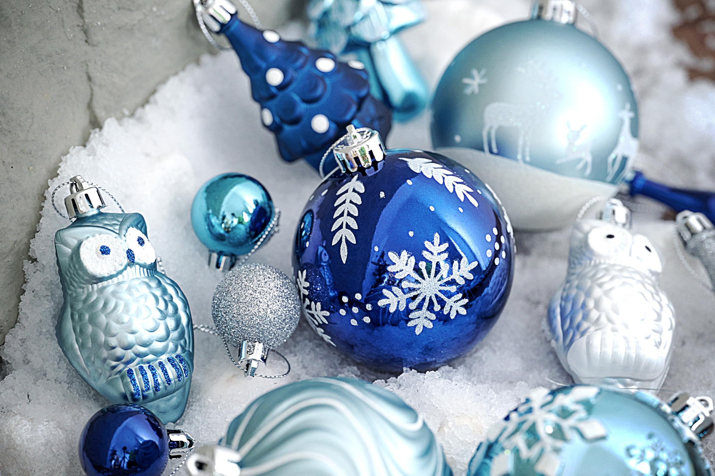 Foto 5 pulgar | Set de Decoración para Árbol de Navidad Valery Madelyn Azul Marino - Venta Internacional