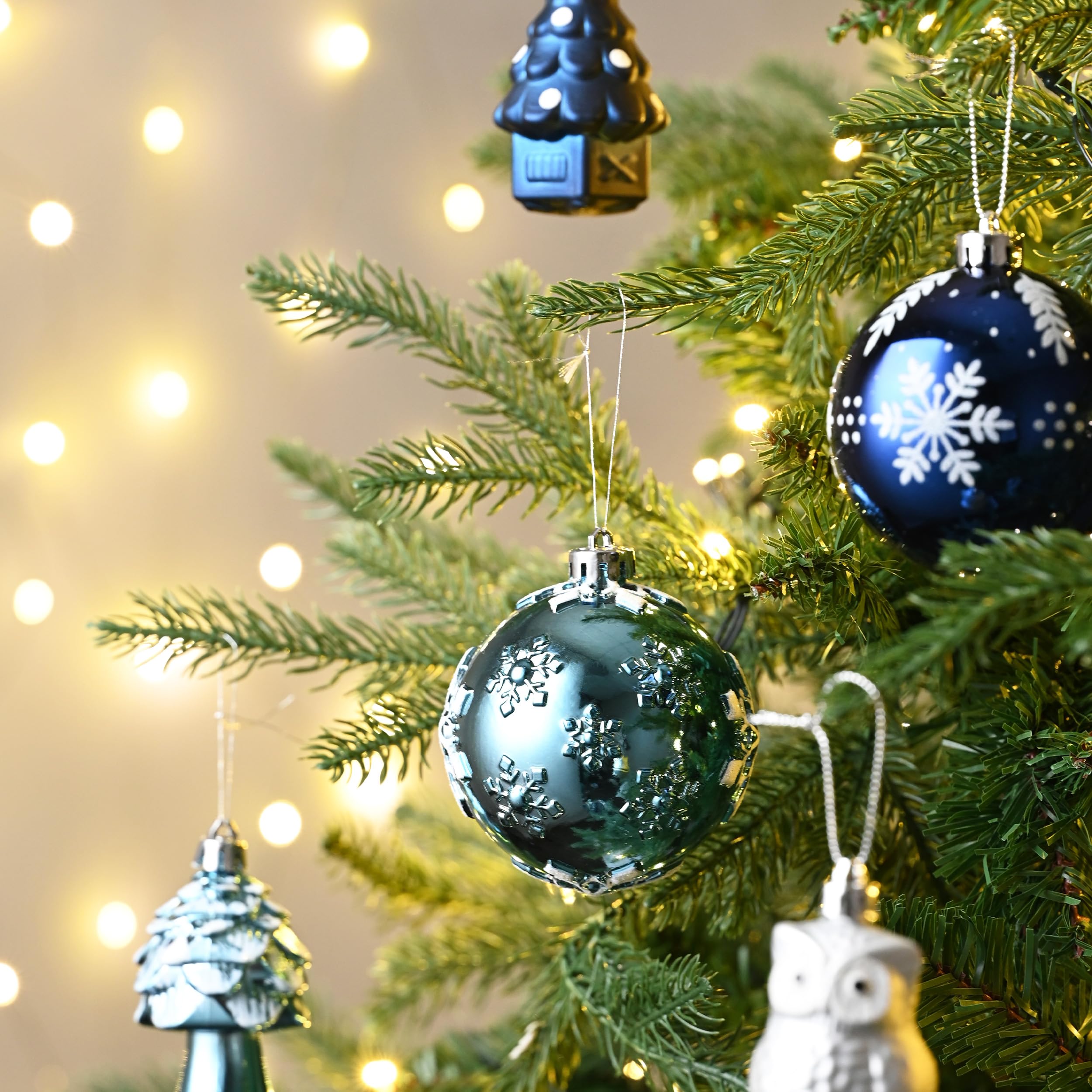 Foto 6 | Set de Decoración para Árbol de Navidad Valery Madelyn Azul Marino - Venta Internacional