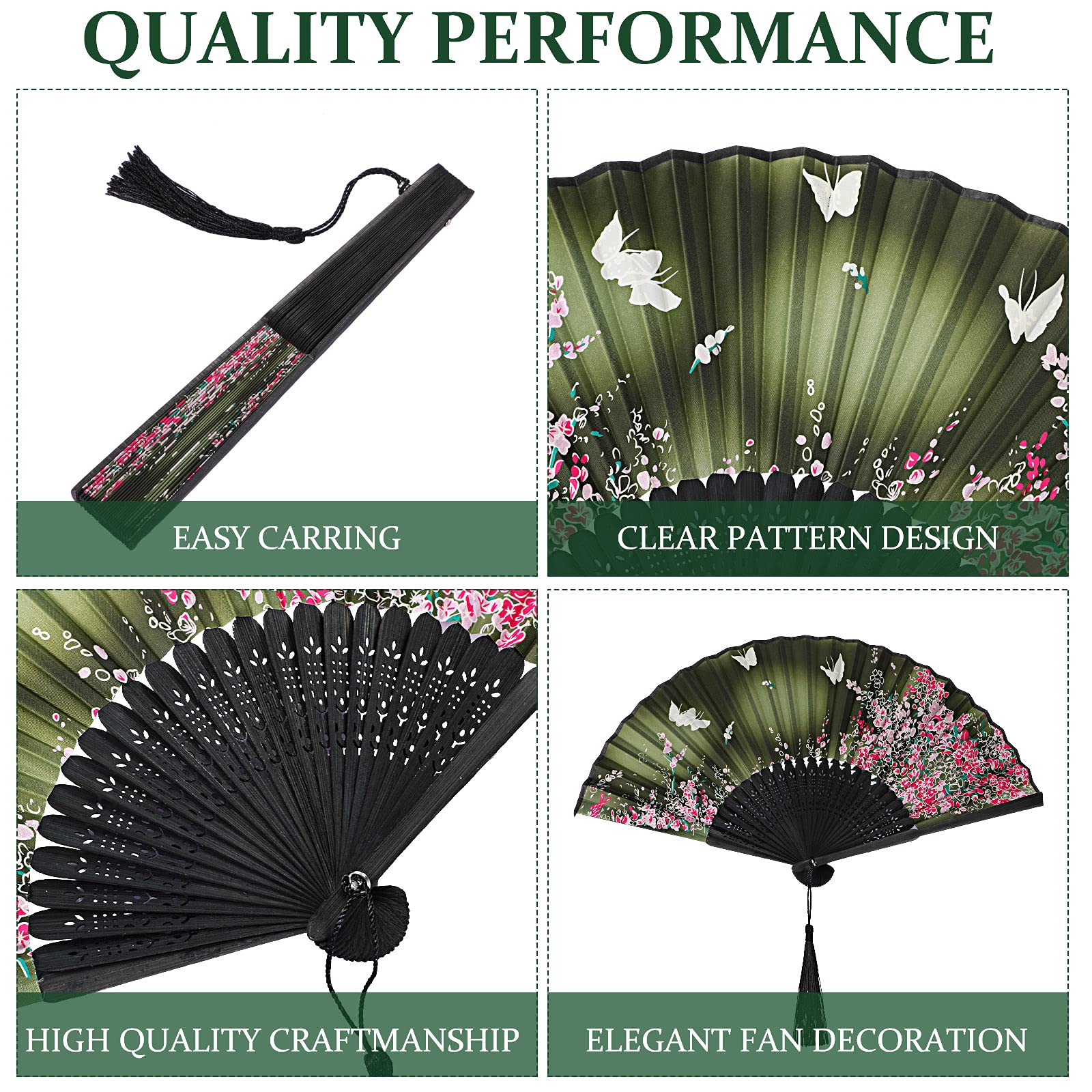 Foto 4 pulgar | Ventiladores de Mano Plegables Zonon 4 Unidades - Venta Internacional