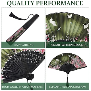 Foto 3 | Ventiladores de Mano Plegables Zonon 4 Unidades - Venta Internacional