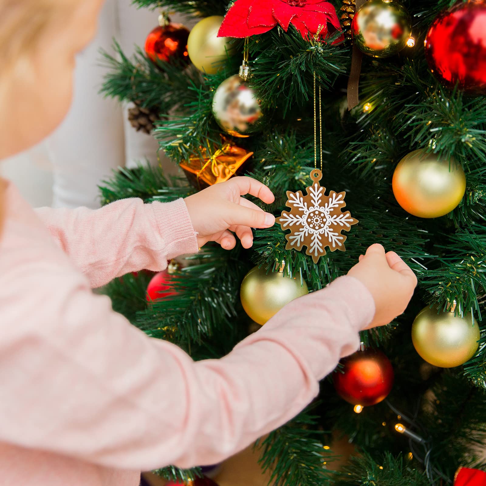 Foto 4 pulgar | Adornos Navideños Sotiff Gingerbread Snowflake X20 - Venta Internacional.