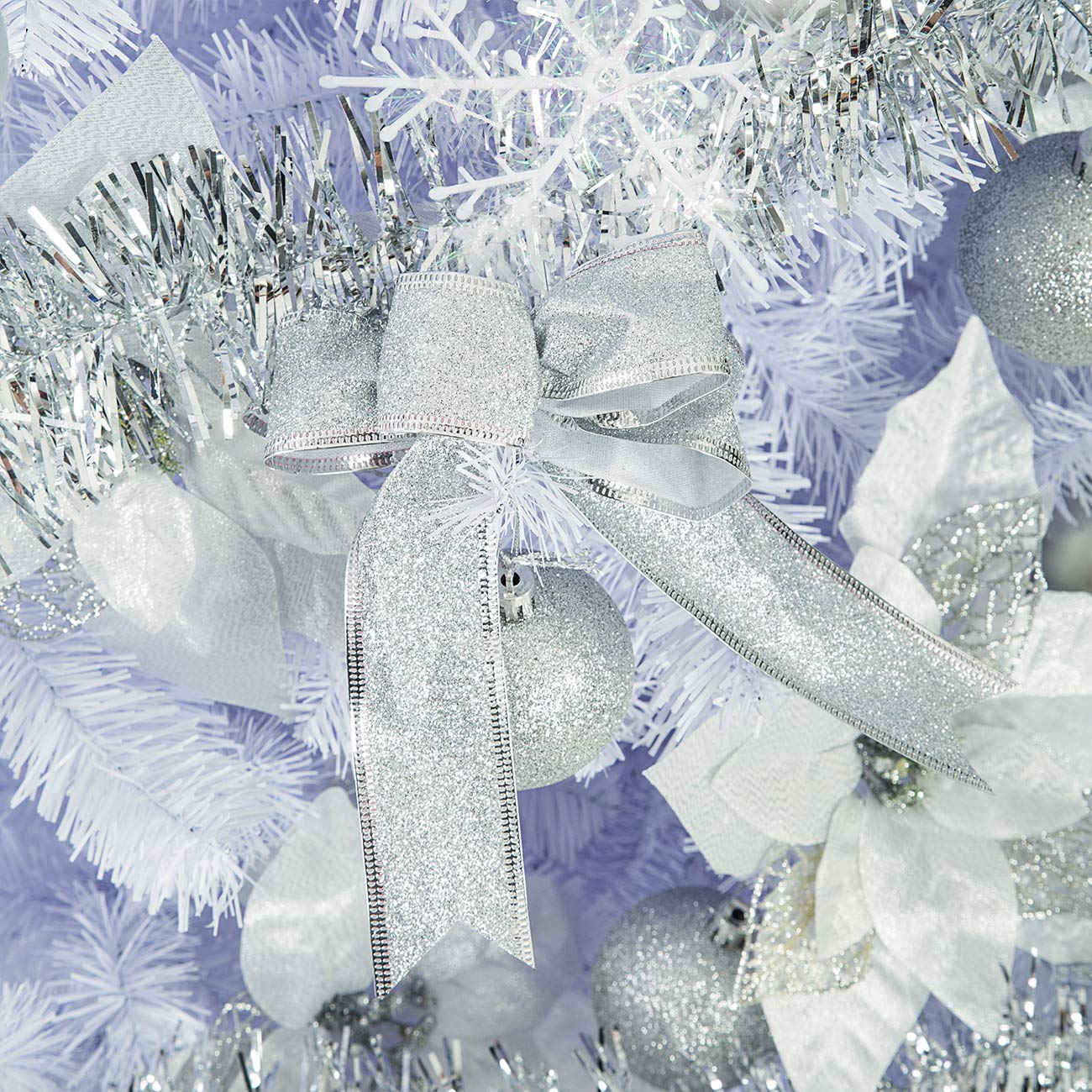 Foto 3 | Set De Adornos Para Árbol De Navidad Sunnyglade, 94 Unidades, Con Purpurina - Venta Internacional.