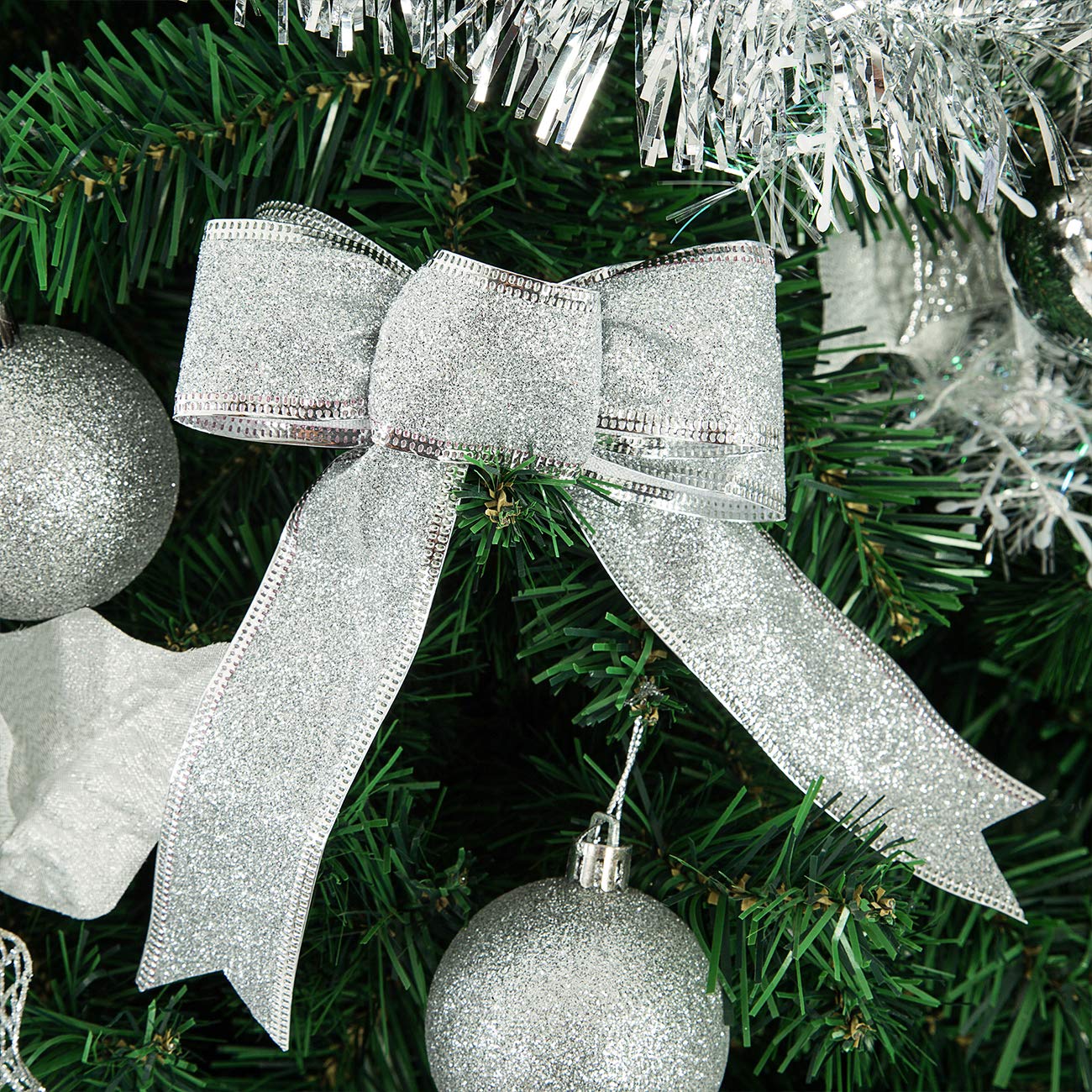 Foto 6 pulgar | Set De Adornos Para Árbol De Navidad Sunnyglade, 94 Unidades, Con Purpurina - Venta Internacional.