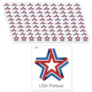Foto 1 | Sellos Postales Usps Star Ribbon 100 Forever First Class - Venta Internacional.