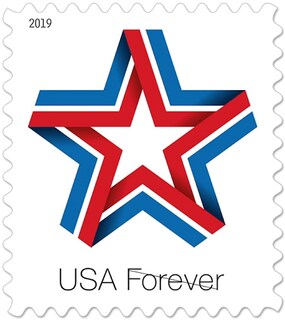 Foto 2 | Sellos Postales Usps Star Ribbon 100 Forever First Class - Venta Internacional.