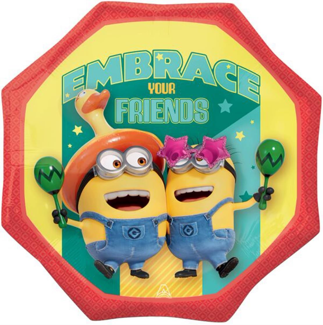 Foto 4 pulgar | Anagrama Con Forma De Ramo De Globos, Despicable Me Minions, Segundo Cumpleaños - Venta Internacional.