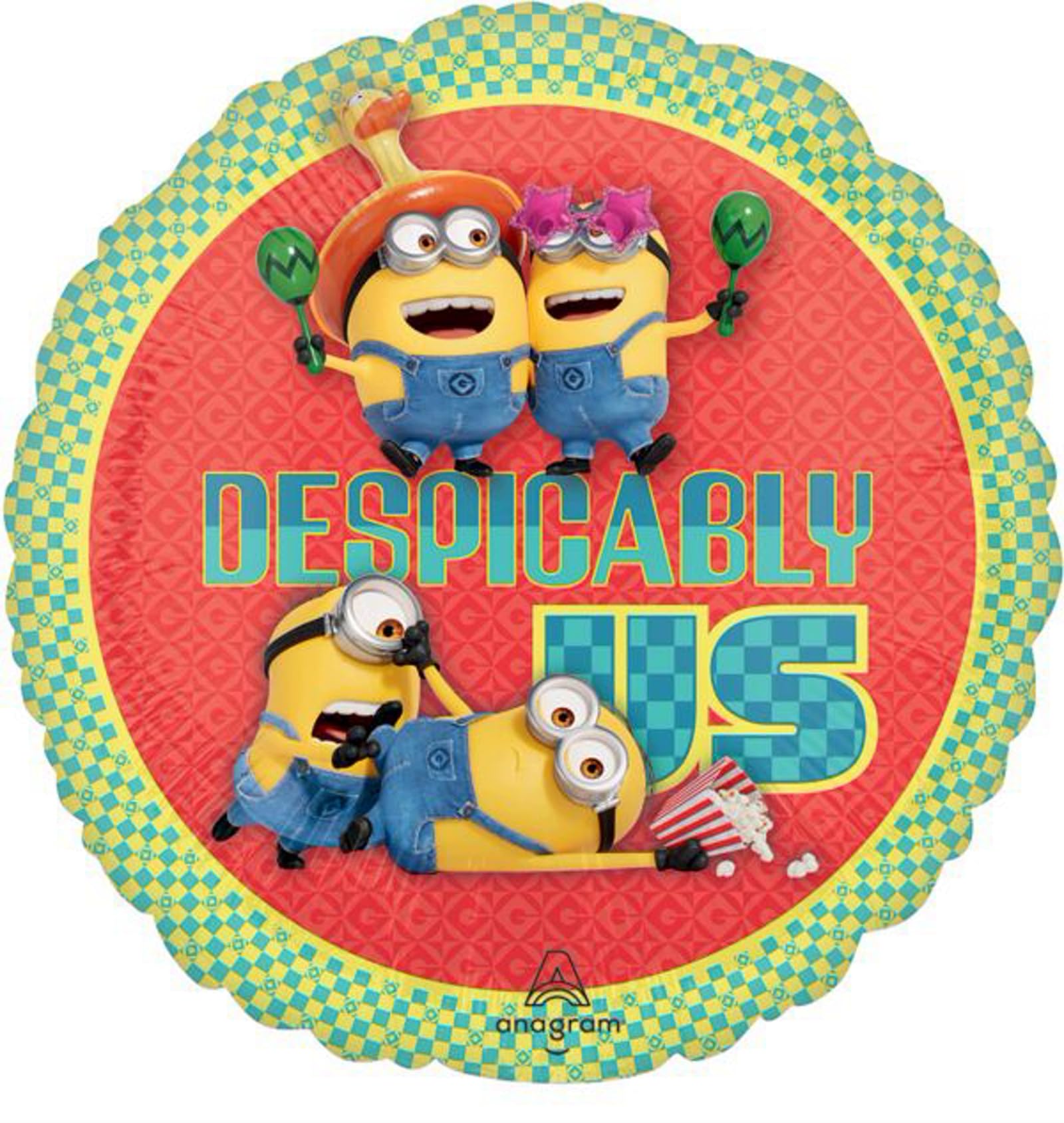 Foto 5 pulgar | Anagrama Con Forma De Ramo De Globos, Despicable Me Minions, Segundo Cumpleaños - Venta Internacional.