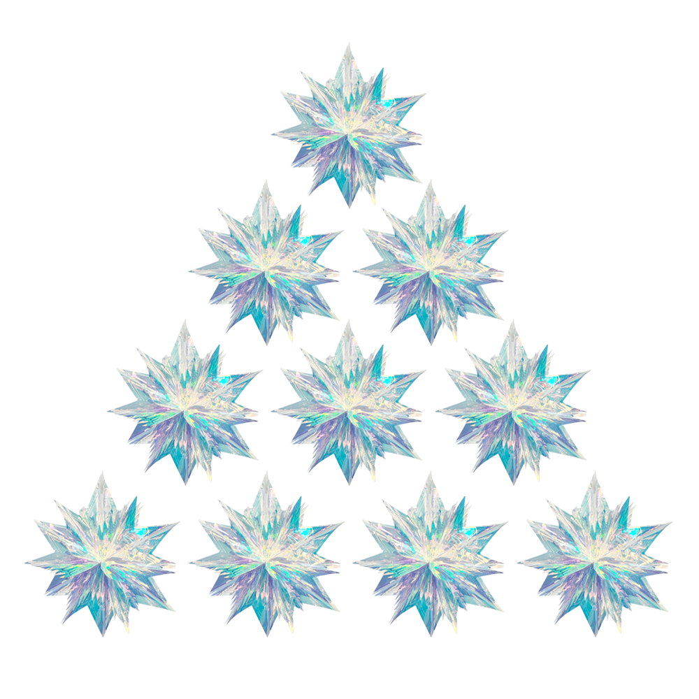 Foto 5 | Adorno Colgante De Estrella Vía Láctea, 10 Pzas De 60cm