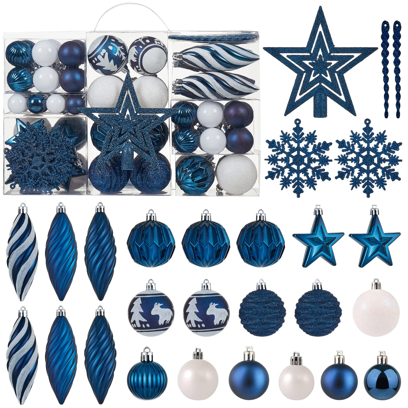 Set De Adornos De Bolas Navideñas Wironlst 2023, 100 Unidades - Venta Internacional.