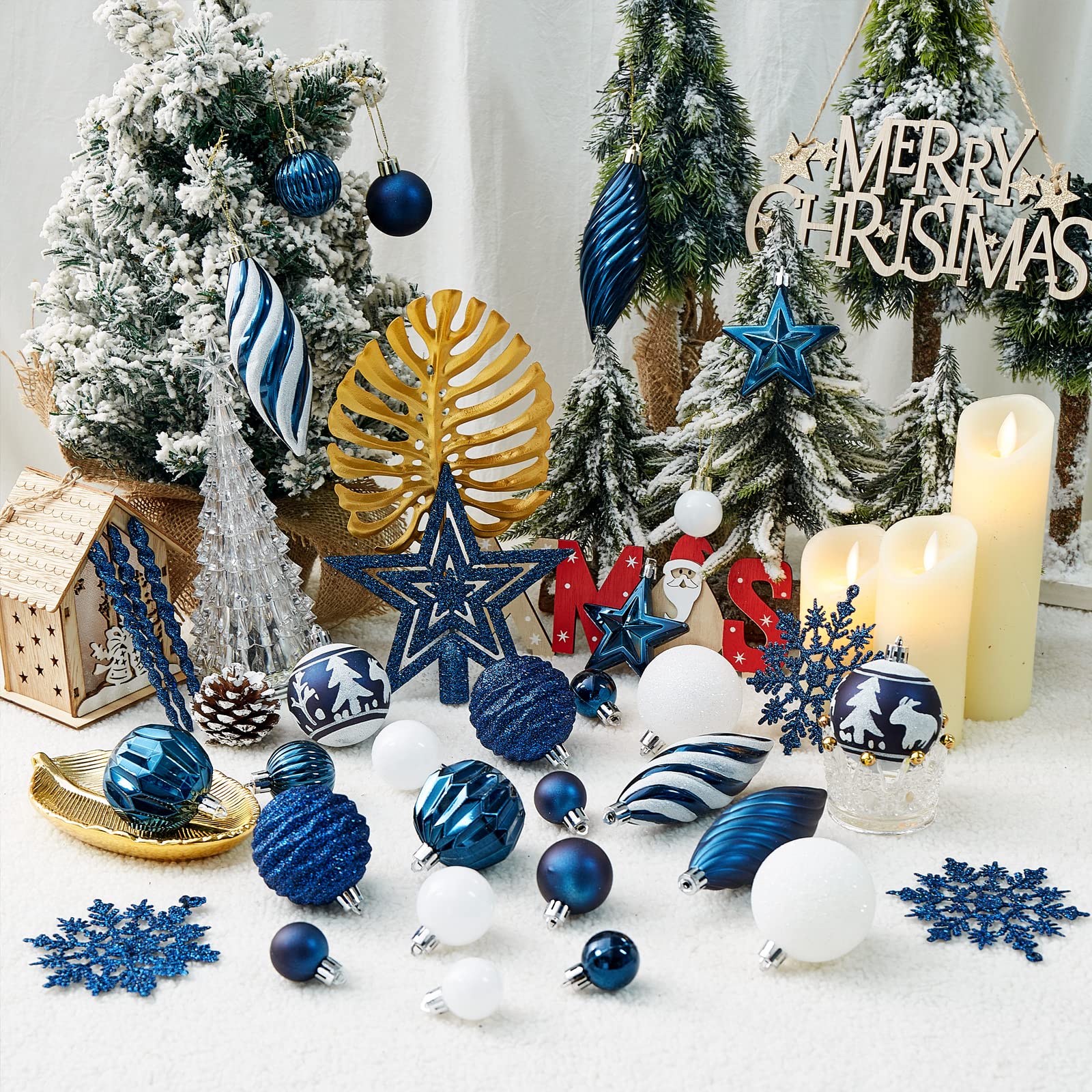 Foto 5 pulgar | Set De Adornos De Bolas Navideñas Wironlst 2023, 100 Unidades - Venta Internacional.