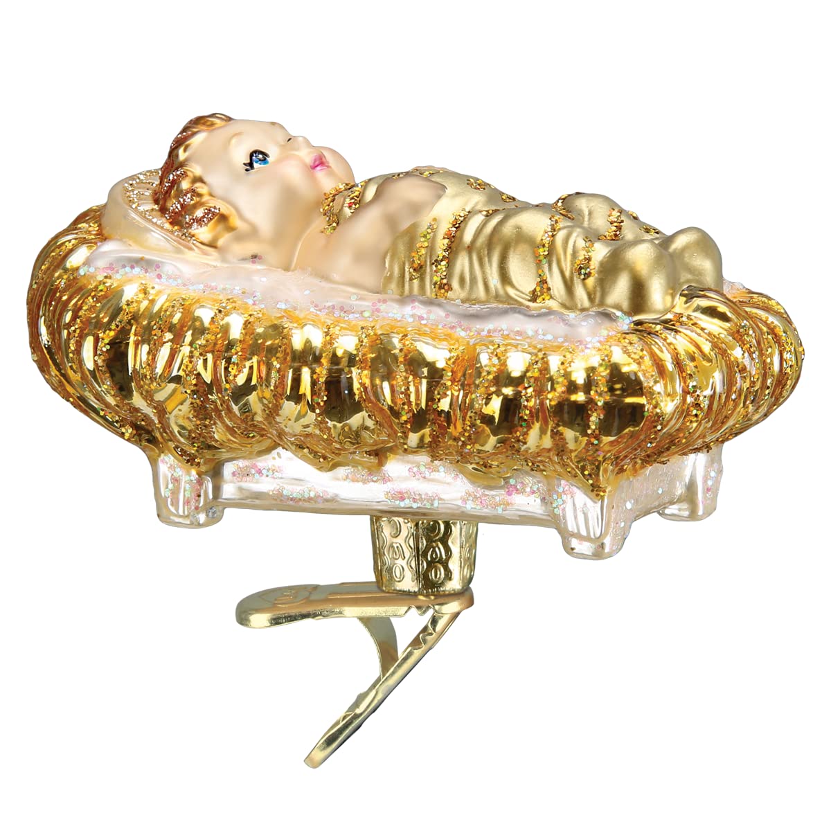 Foto 3 pulgar | Adorno Navideño Del Niño Jesús Del Viejo Mundo En Cristal De Pesebre - Venta Internacional.
