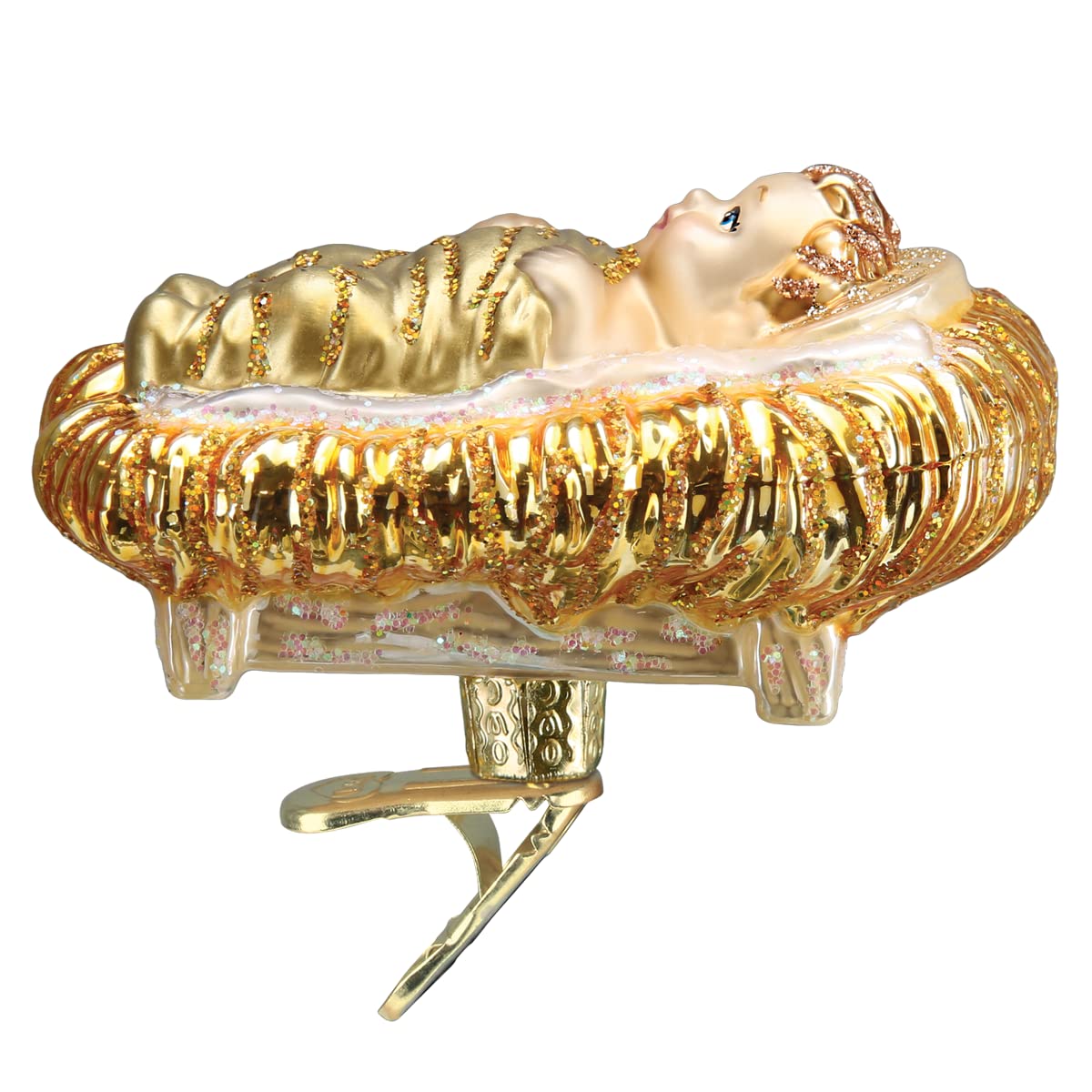 Foto 4 pulgar | Adorno Navideño Del Niño Jesús Del Viejo Mundo En Cristal De Pesebre - Venta Internacional.