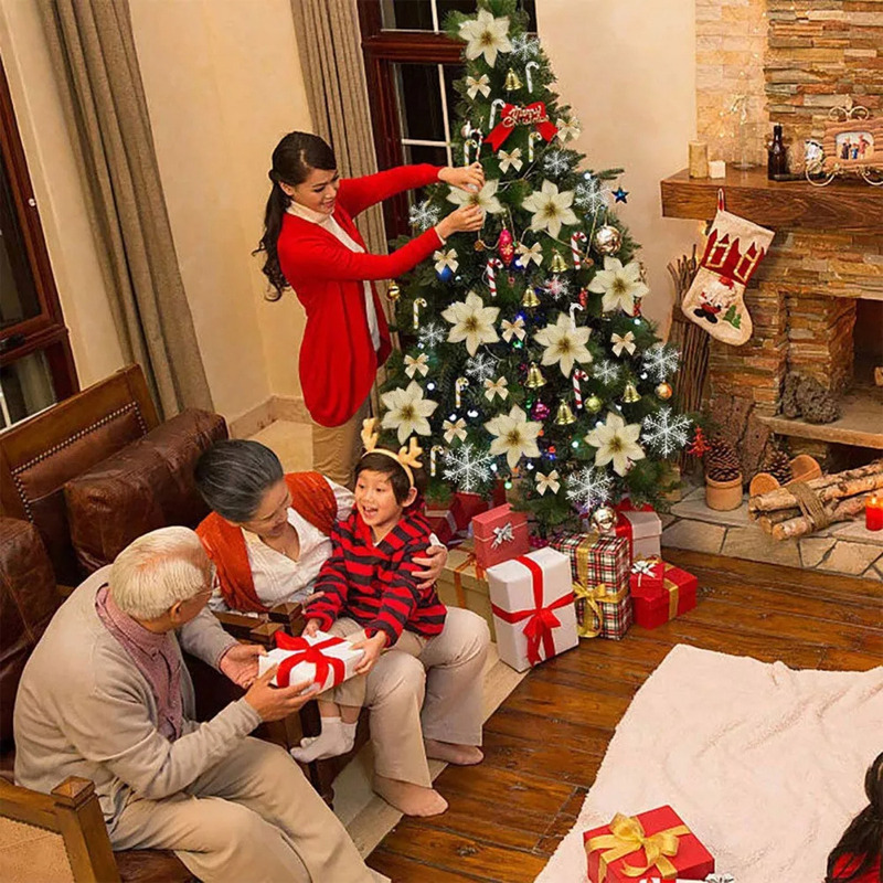 Foto 6 pulgar | Adornos Para Árbol De Navidad, 120 Piezas De Plástico Pvc - Venta Internacional.