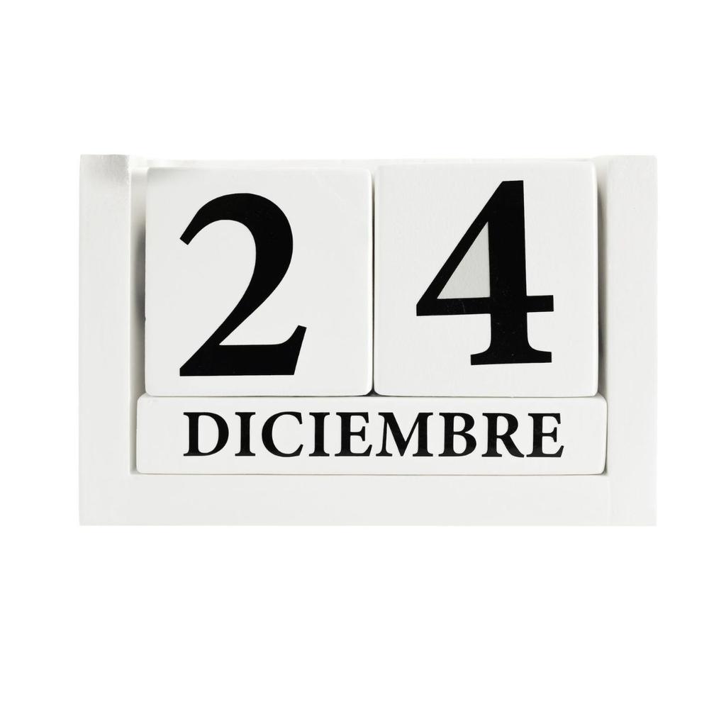 Calendario de Madera Nandos el Detalle Perfecto Blanco