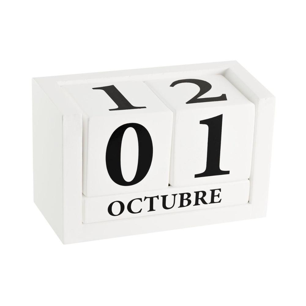 Foto 3 pulgar | Calendario de Madera Nandos el Detalle Perfecto Blanco