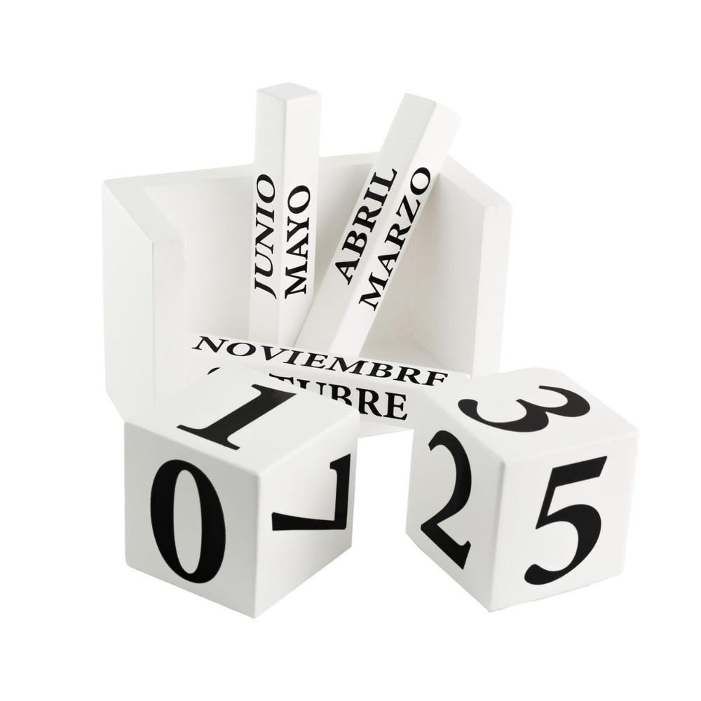 Foto 4 pulgar | Calendario de Madera Nandos el Detalle Perfecto Blanco